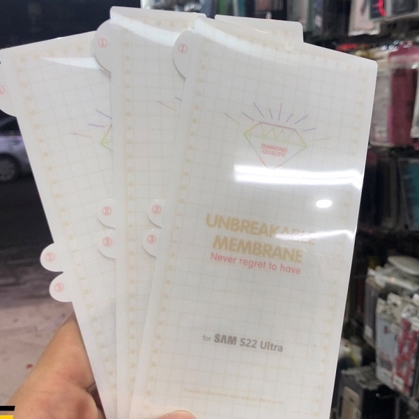 Miếng dán dẻo PPF mặt trước, sau cho Samsung S22, S22 Plus, S22 Ultra, S21, S20, note 20, Ultra, Note 10 Plus , S10 5G