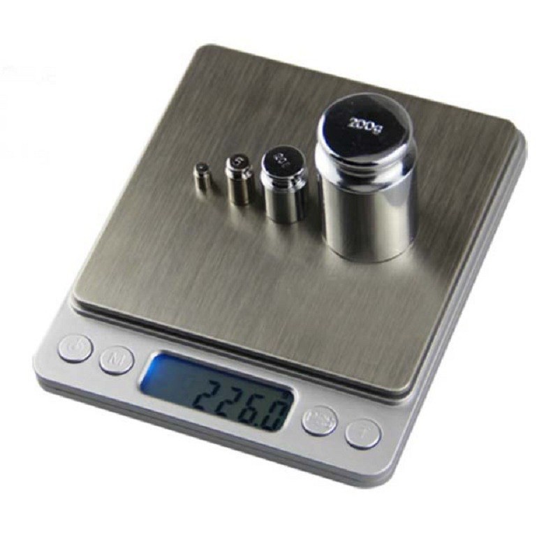 Cân tiểu ly li điện tử nhà bếp mini cân định lượng thực phẩm từ 1 gam - 5kg, 10kg (Tặng kèm 2 pin), làm bánh, cân gia vị