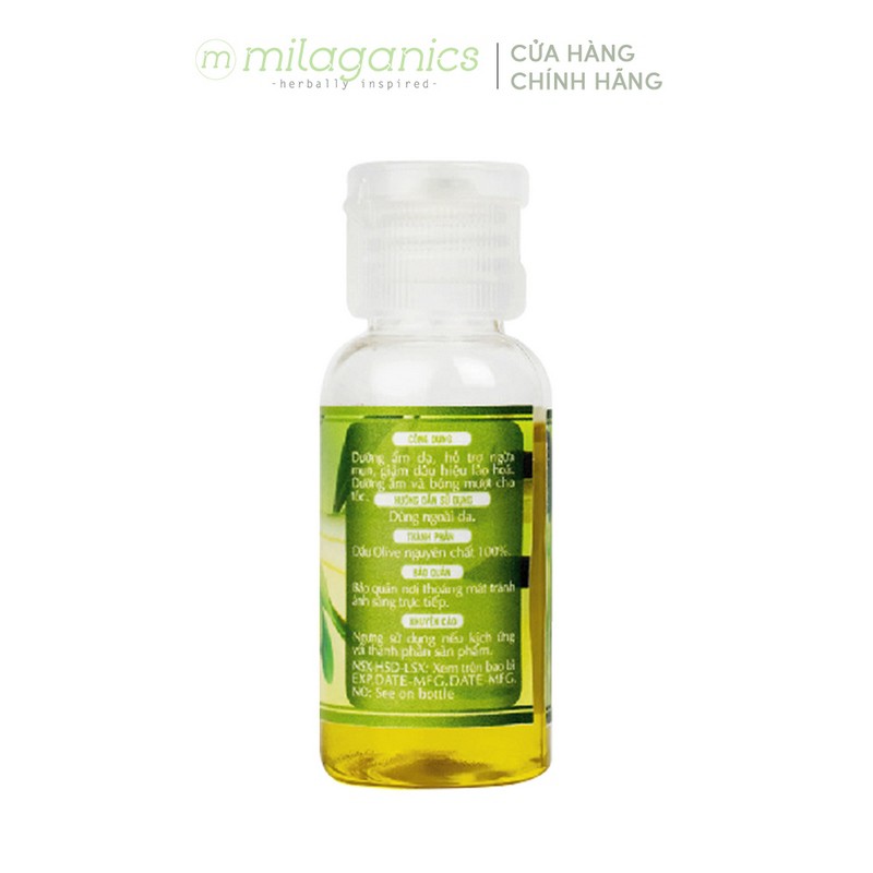 Dầu Olive nguyên chất MILAGANICS 30ml