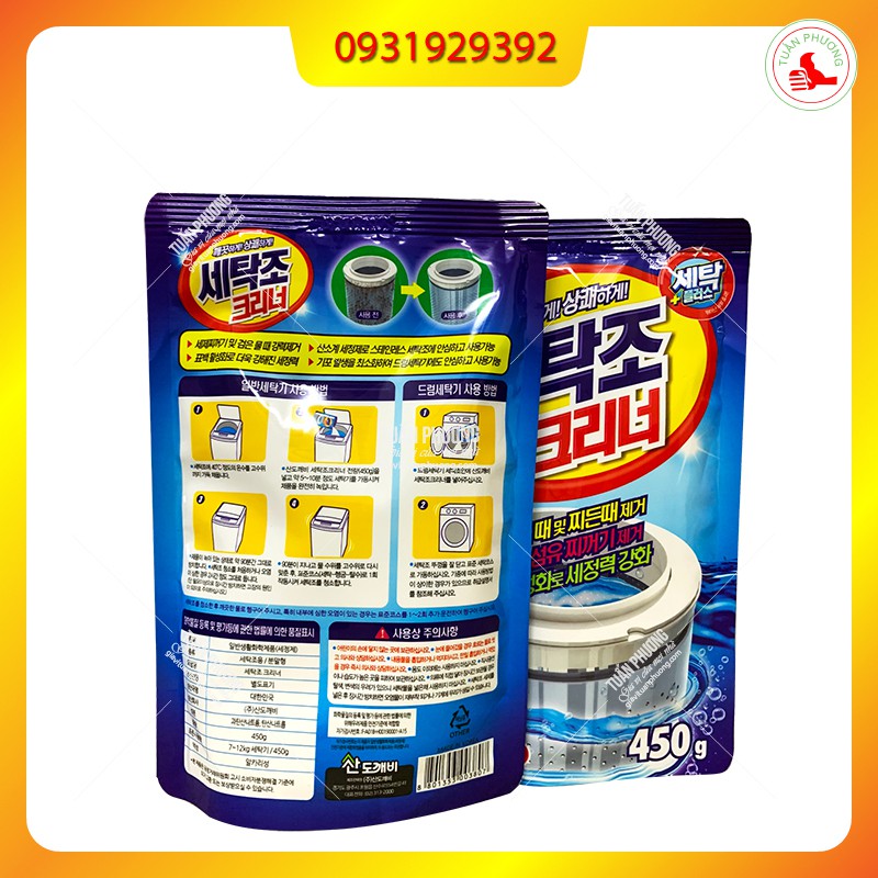 Bột tẩy vệ sinh lồng máy giặt HQ