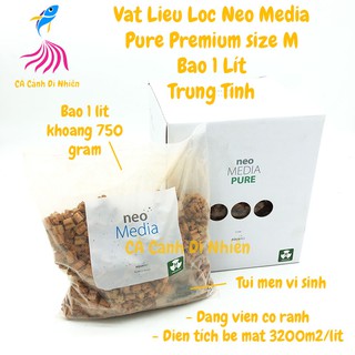 Vật liệu lọc Neo Media - PURE Premium size M 1 Lít Trung Tính cho hồ cá