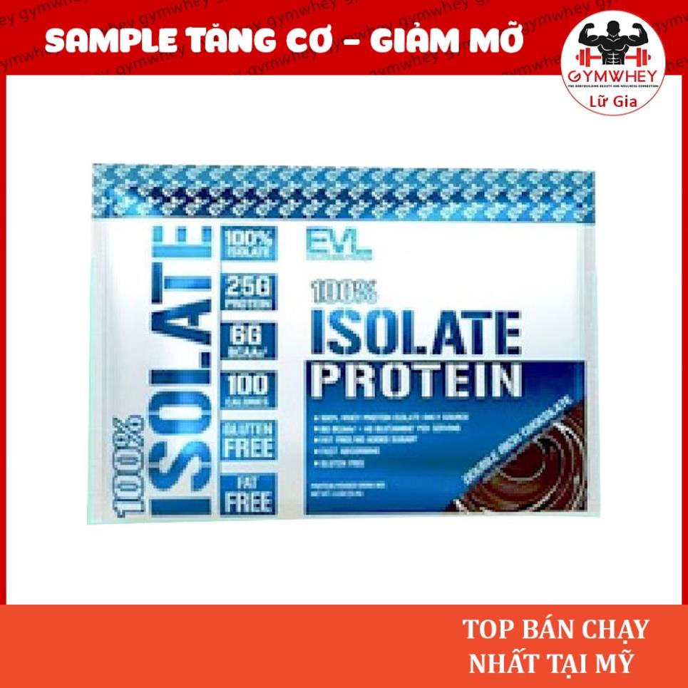 Whey isolate 100% Tăng Cơ Nạc Không lên Mỡ EVL Whey Protein Isolate