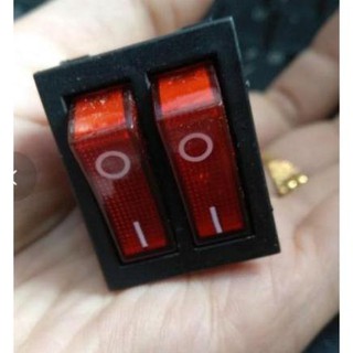 Giá Tốt -  Công tắc đôi có đèn 6 chân