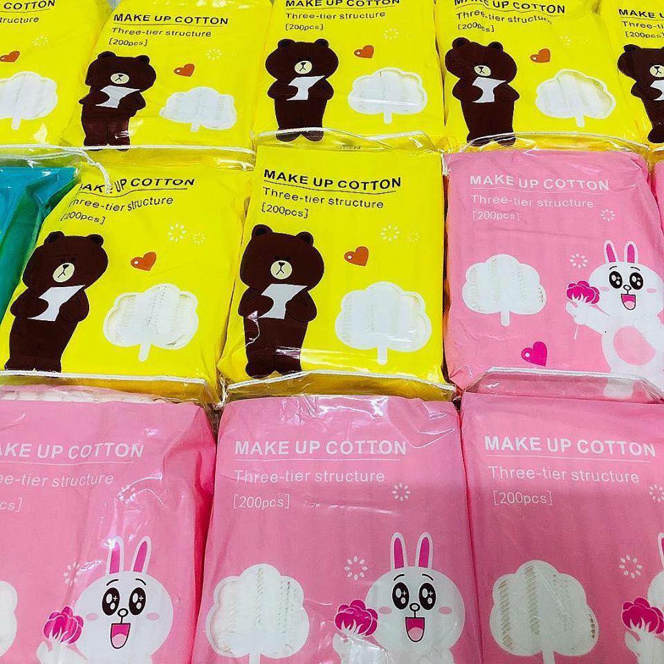 Bông Tẩy Trang Gấu Vịt Thỏ Hàn Quốc