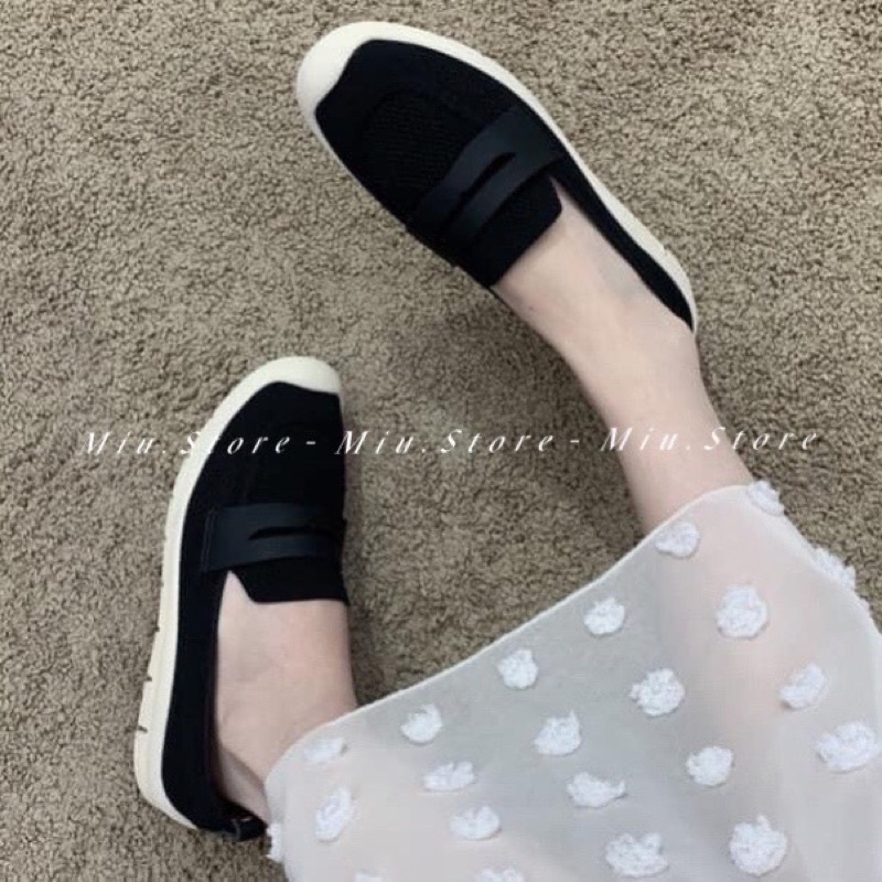 Giày slip on đế cao su dẻo chuẩn xịn QCCC loại 1, giày lười vải lưới pha da siêu bền, đế êm thích hợp đi bộ, thể thao