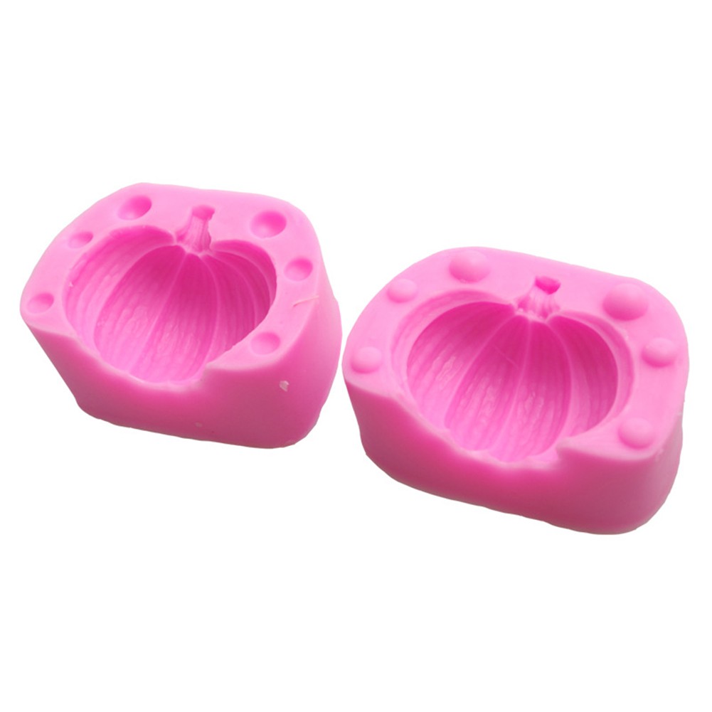 Khuôn Làm Bánh Hình Quả Bí Ngô 3d Bằng Silicon Tiện Dụng