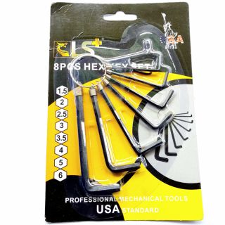 Bộ mở ốc lục giác 6 cây nhỏ gọn (1,5mm- 6mm)
