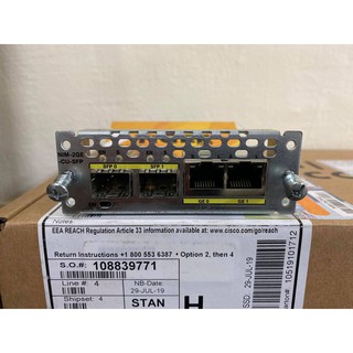 Cisco NIM-2GE-CU-SFP | Phụ kiện nâng cấp 2 cổng WAN T/SFP 1GE cho router Cisco dòng ISR4K