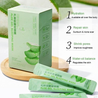 Hộp 20 Gói Mặt Nạ Ngủ Thạch Bioaqua Nha Đam Aloe Vera