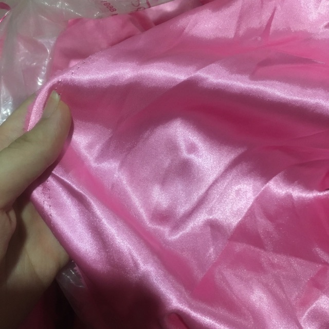 Vải phi bóng màu Hồng nhạt 1,5m x khổ rộng 1,1m của Vải rẻ HB shop