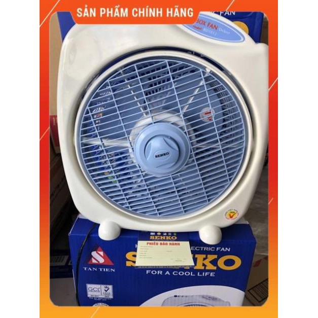 Quạt bàn, Quạt tản, Quạt hộp B3 SENKO BD1012 (ngã tự động tắt) [ Hàng chính hãng - Bảo hành 12 tháng ]