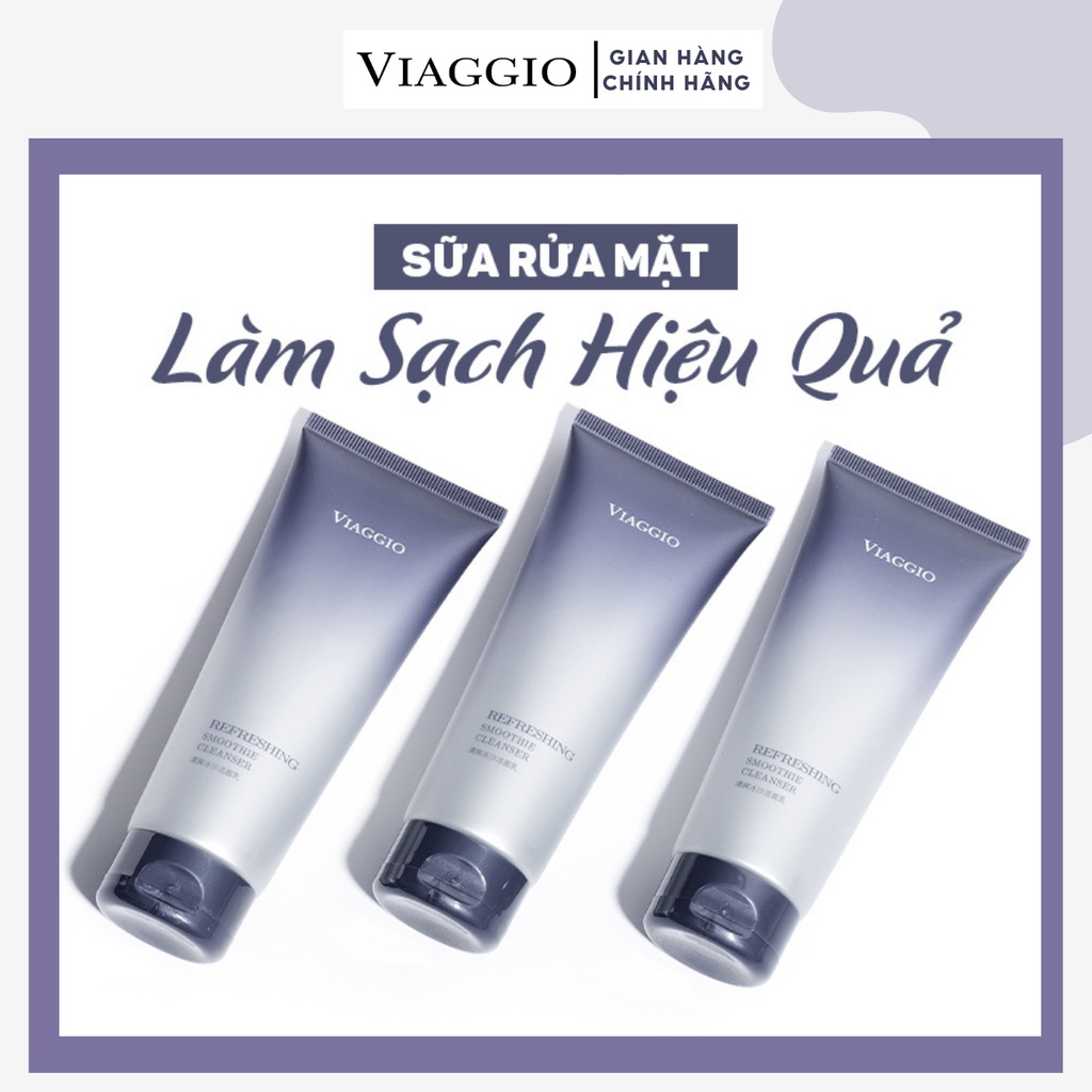 Sữa Rửa Mặt Viaggio Băng Tuyết 3 Tác Động, tẩy da chết Dịu Nhẹ  Với Mọi Loại Da 100gr