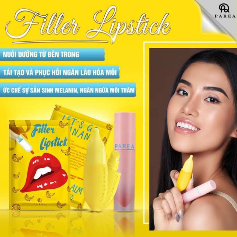 Son Filler Banana Lip Balm Khử Thâm Làm Dầy Môi