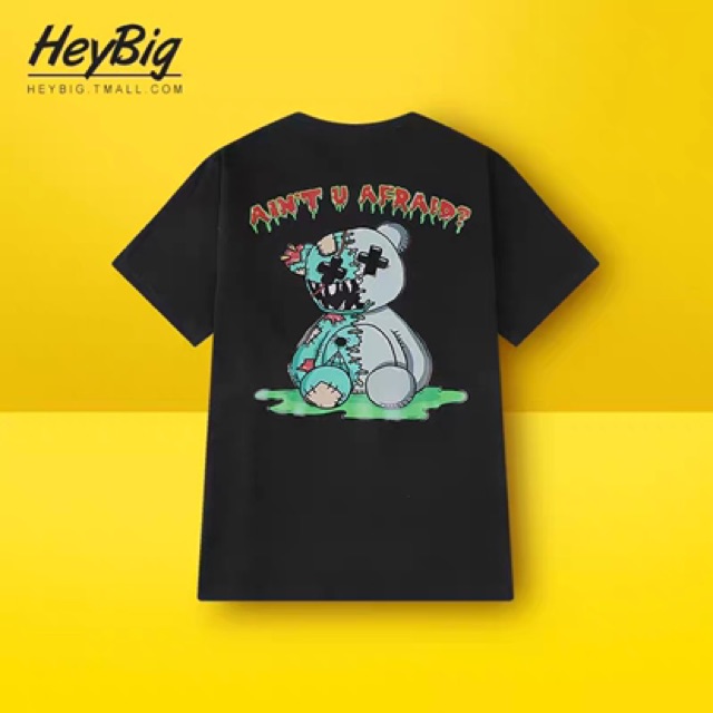 🍑 ÁO THUN TAY LỠ FORM RỘNG FREESIZE 75Kg in GẤU BEAR 2 MẶT 🐻 | BigBuy360 - bigbuy360.vn