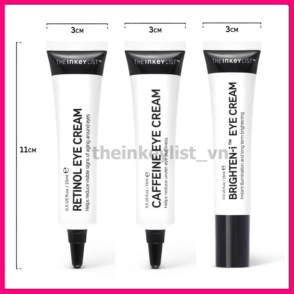 [FREE SHIP] KEM DƯỠNG MẮT THE INKEY LIST BRIGHTEN-I RETINOL CAFFEIN EYE CREAM 15ML ❤️