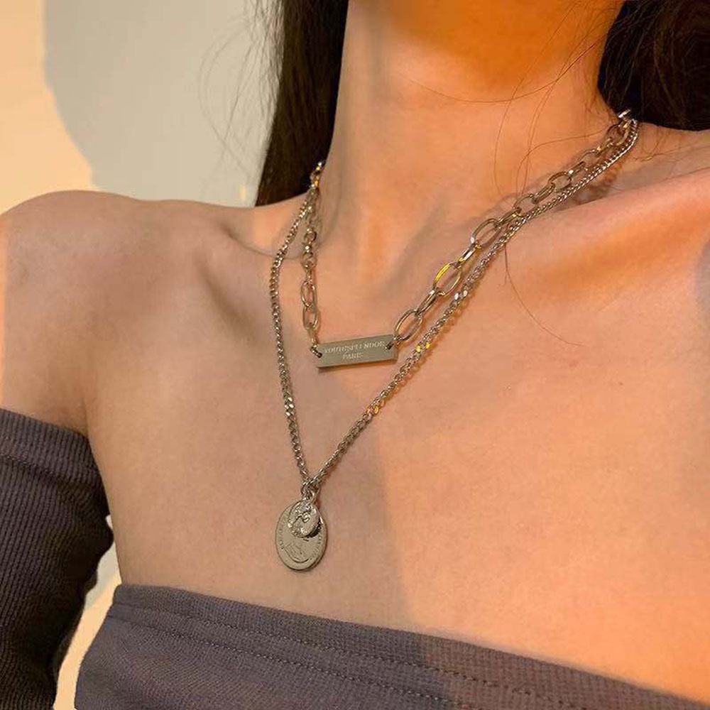 Vòng cổ choker hai lớp phong cách Harajuku cá tính