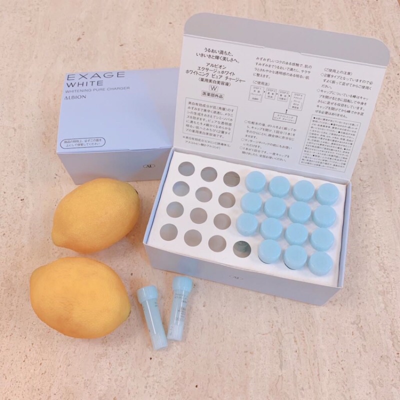 Tinh chất dưỡng trắng vitamin C EXAGE WHITE WHITENING PURE CHARGER