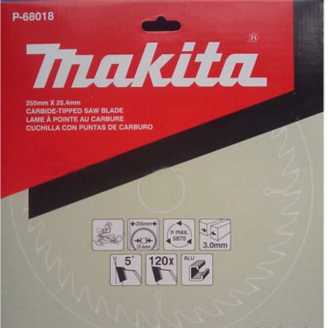 Lưỡi cắt nhôm 120 răng Makita P-68018 255 x 25.4x 120T