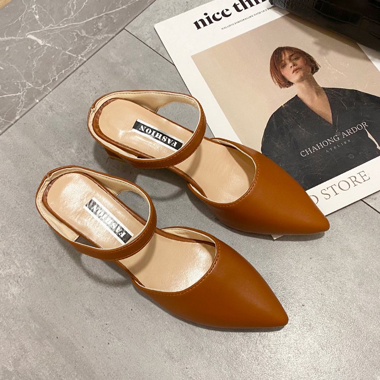 Dép Cao Gót Mũi Nhọn Size Lớn Thời Trang Dành Cho Nữ