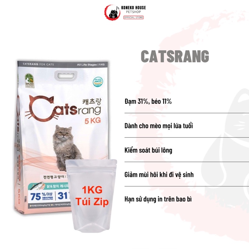 Thức ăn cho mèo - CATSRANG cho mọi lứa tuổi 1kg