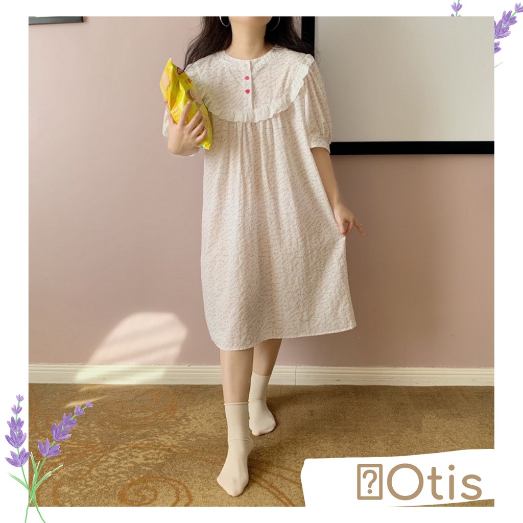 Otis - Váy ngủ phong cách Hàn Quốc Lavonte - Chất liệu cotton Hàn cao cấp