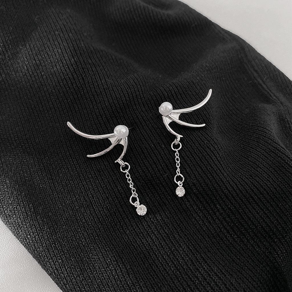 Bông Tai Hình Đôi Cánh Đơn Giản Phong Cách Harajuku Hàn Quốc 19A1660