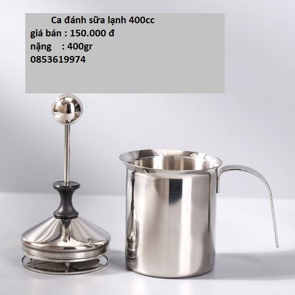 CA ĐÁNH SỮA LẠNH  400cc