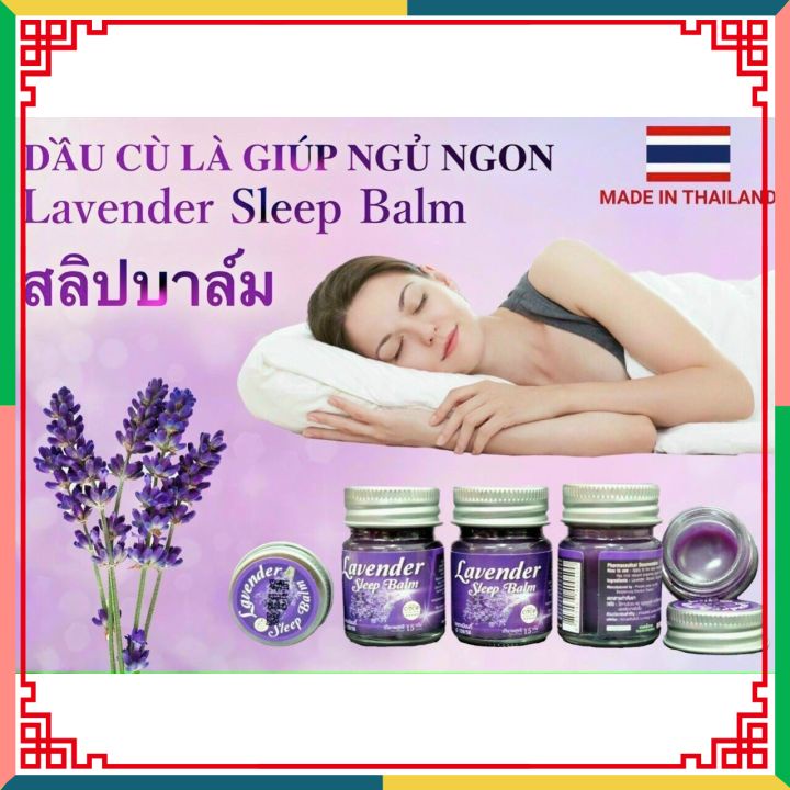Dầu Cù Là Giúp Ngủ Ngon, Giảm Strees Căng Thẳng LAVENDER SLEEP BALM 15gr