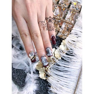 Hoa bột ẩn tay, hoa bộ nail