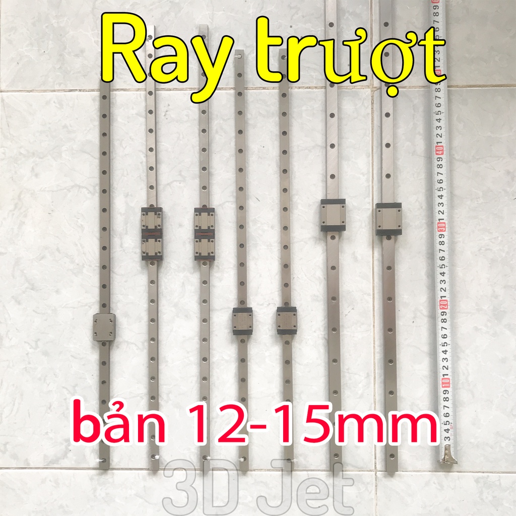 Ray Trượt thanh trượt con trượt bản 12mm 15mm