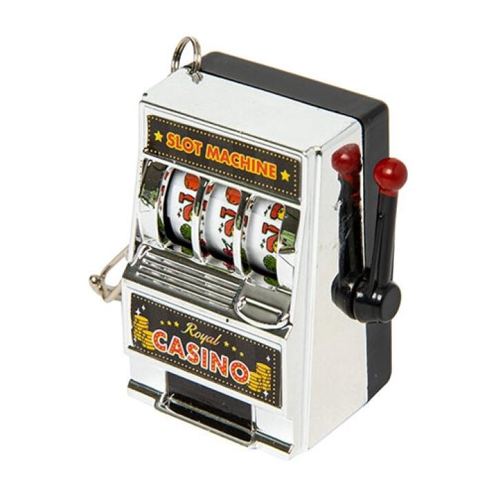 Móc Khóa ARTBOX Hàn Quốc Hình Slot Game Mini Màu Bạc