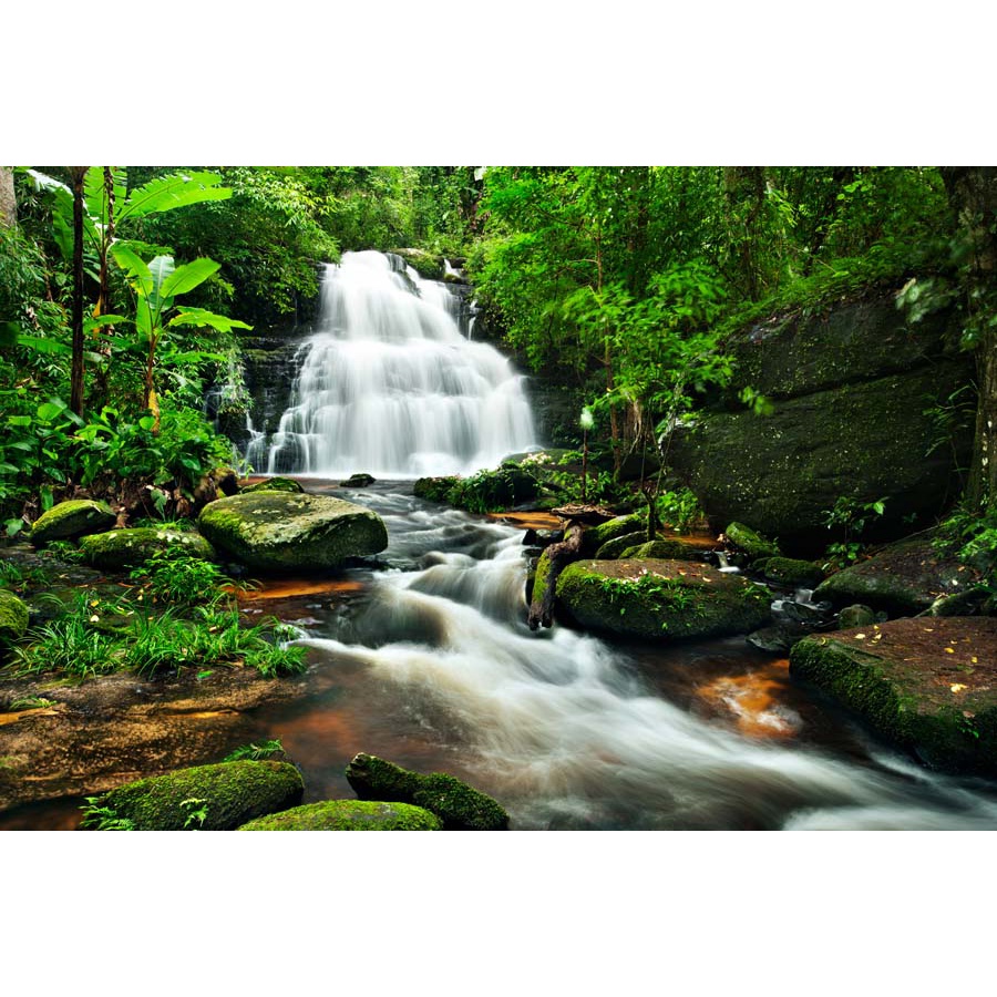 Tranh thác nước thiên nhiên khổ lớn, không giới hạn kích thước in