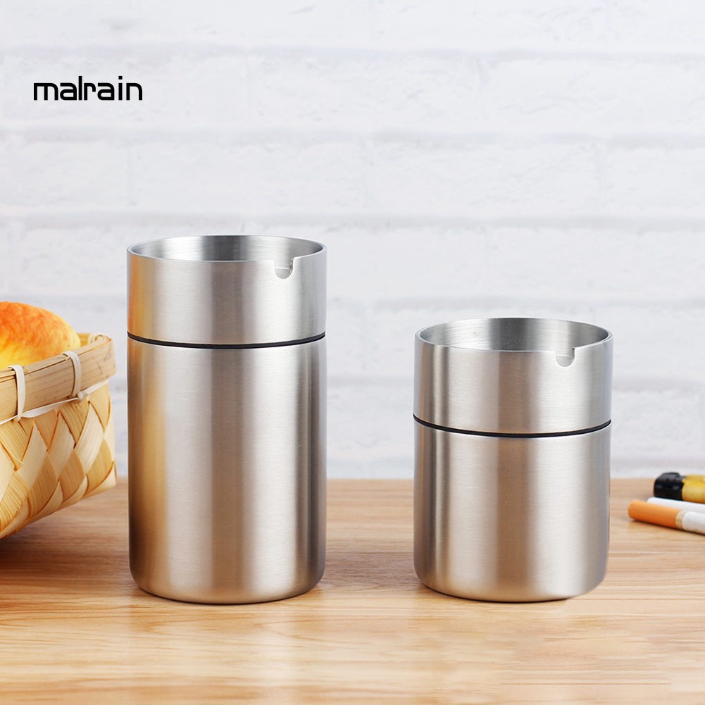 Gạt Tàn Thuốc Lá Bằng Thép Không Gỉ Kèm Giá Đỡ Tiện Lợi