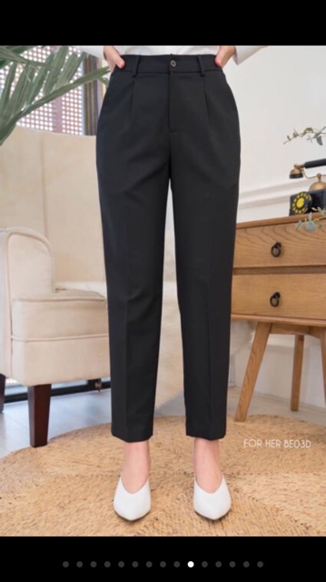Quần baggy nữ | Quần công sở nữ ống rộng dáng đứng loại 1 | BigBuy360 - bigbuy360.vn