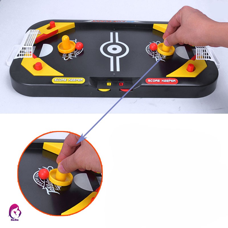 ♦♦ 2 In 1 Mini Hockey Soccer Game Arcade Style Ice Hockey Table Play Family Interactive Sports Kids 