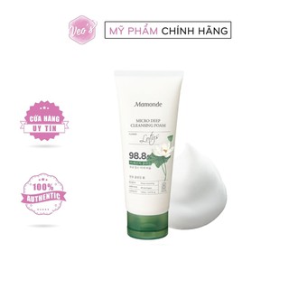 Sữa Rửa Mặt Dạng Bọt Chiết Xuất Hoa Sen Mamonde Lotus Micro Deep Cleansing Foam