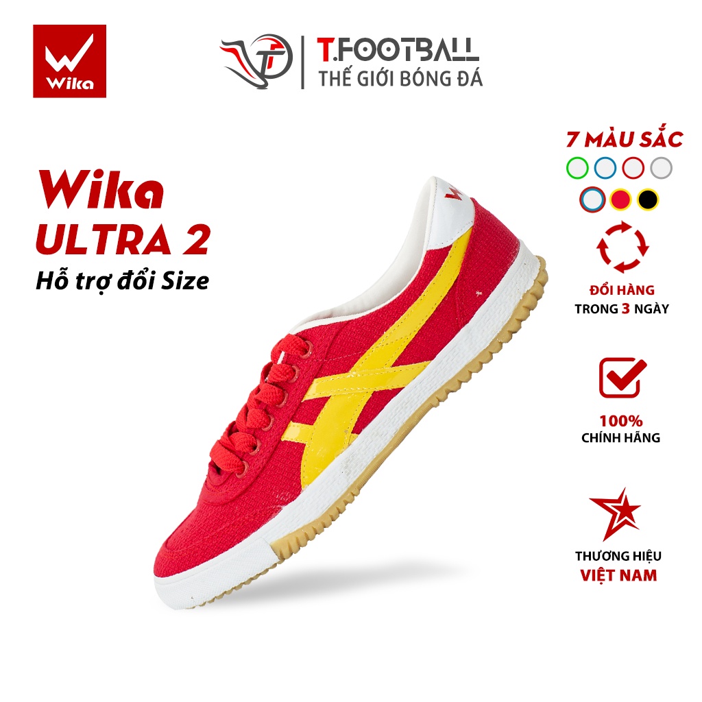 Giày Đá Bóng WIKA Ultra 2 Bata Đế Bằng Cao Su IC