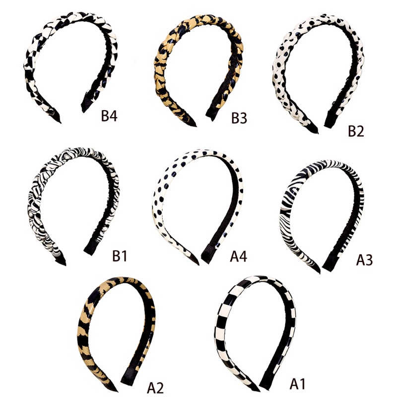 Băng Đô Da In Họa Tiết Da Báo Phong Cách Cổ Điển Dành Cho Nữ