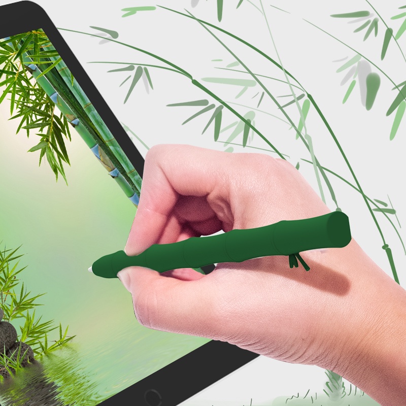 Vỏ bảo vệ bút chì Phim hoạt hình dễ thương Bút cảm ứng Bút bảo vệ Tay áo thứ 2 Silicone mềm siêu mỏng Vỏ bảo vệ chống trượt