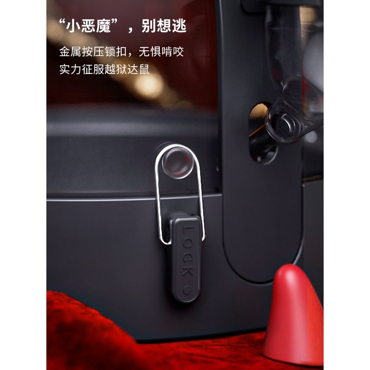 Carno Hamster bên ngoài lồng đặc biệt Little Pet Gấu vàng lồng mật ong túi chồn Halloween ác quỷ thiên thần yêu tinh nhà lồng hamster cung cấp cao rõ ràng acrylic