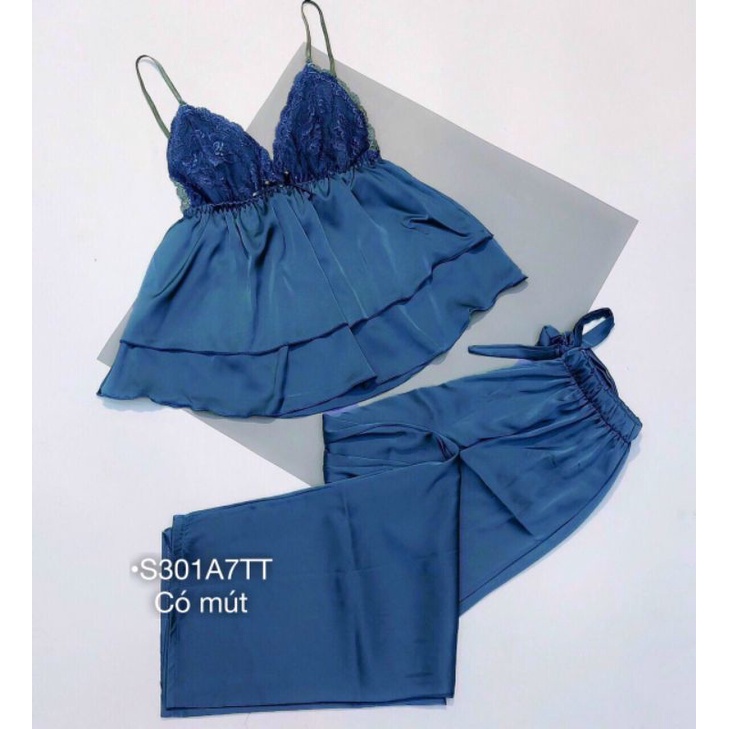 SET NGỦ 2 DÂY REN NGỰC QUẦN NƠ DÀI | BigBuy360 - bigbuy360.vn