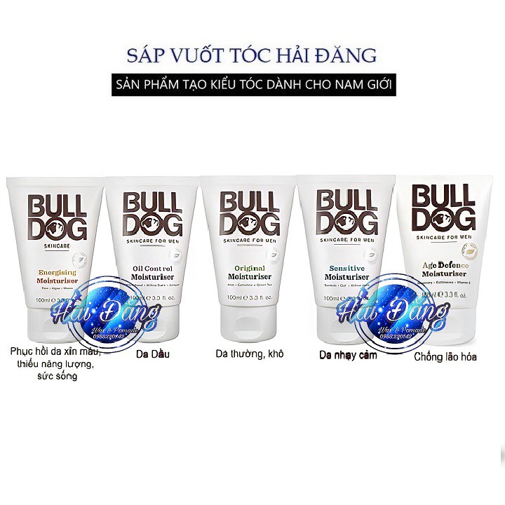 [ Chính Hãng UK ] Kem dưỡng ẩm Bulldog Moisturiser Skincare dành cho nam 100ml