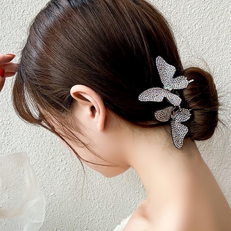 1 Dụng Cụ Búi Tóc Hình Hoa/Bướm Đáng Yêu Cho Nữ