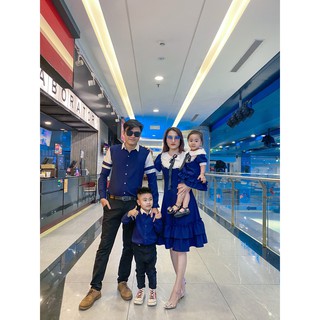 Đồ Gia Đình, Áo Gia Đình, Đồng Phục Gia Đình Chất Vải Kate Lụa, FULLSIZE 7-100KGS Hình Feeback