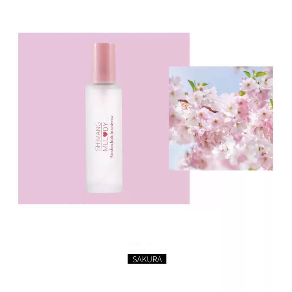 Nước hoa nữ xịt thơm bodymist shimang toàn thân giữ mùi thơm lâu hương đào dâu hương hoa nội đia trung 30ml mẫu mới