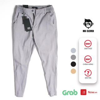 Quần nam kaki slimfit MK CLEVER, dáng tây lưng thun ống xuông - QKT03