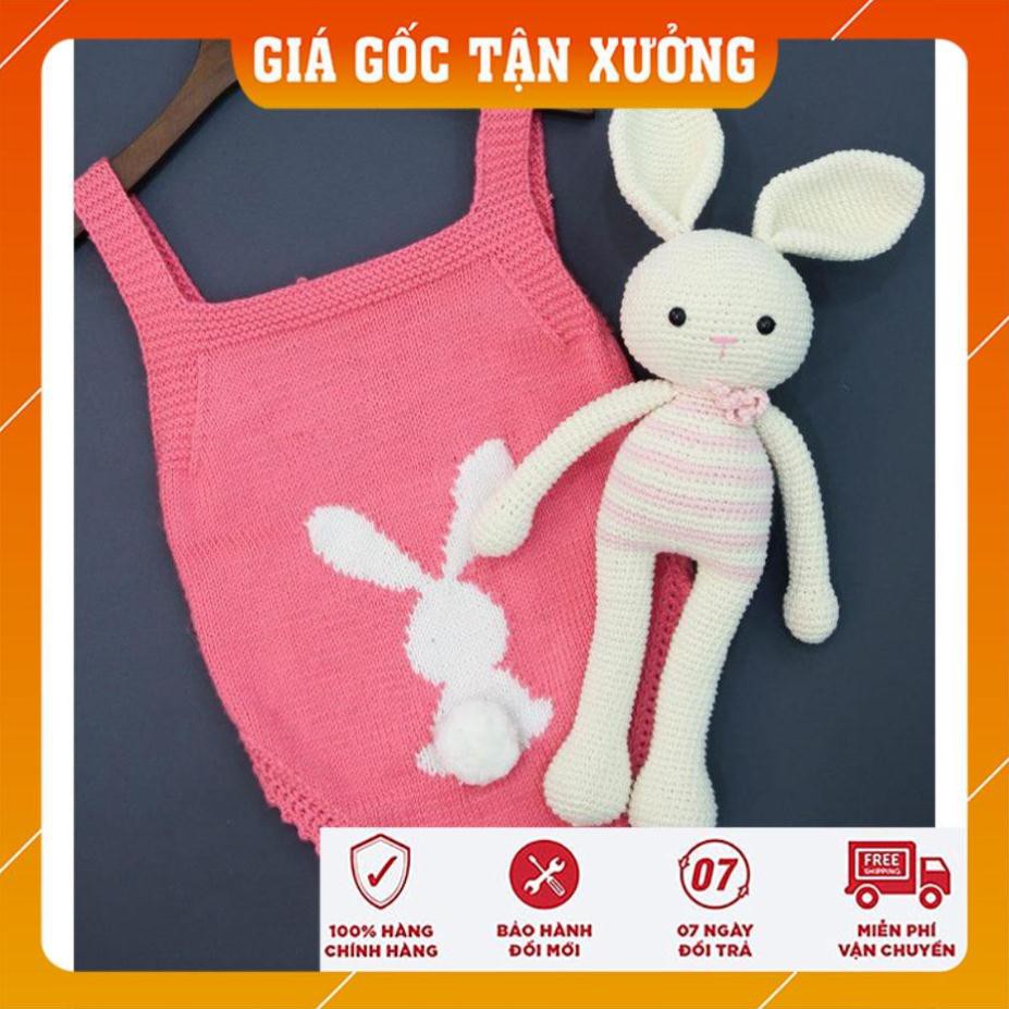 [Xả Hàng] Yếm Thỏ Các Màu - Sản phẩm đan móc thủ công cao cấp - Quà tặng thôi nôi dễ thương