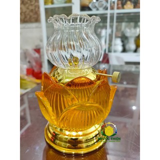 Đèn dầu pha lê lưu ly cao cấp cao 15cm