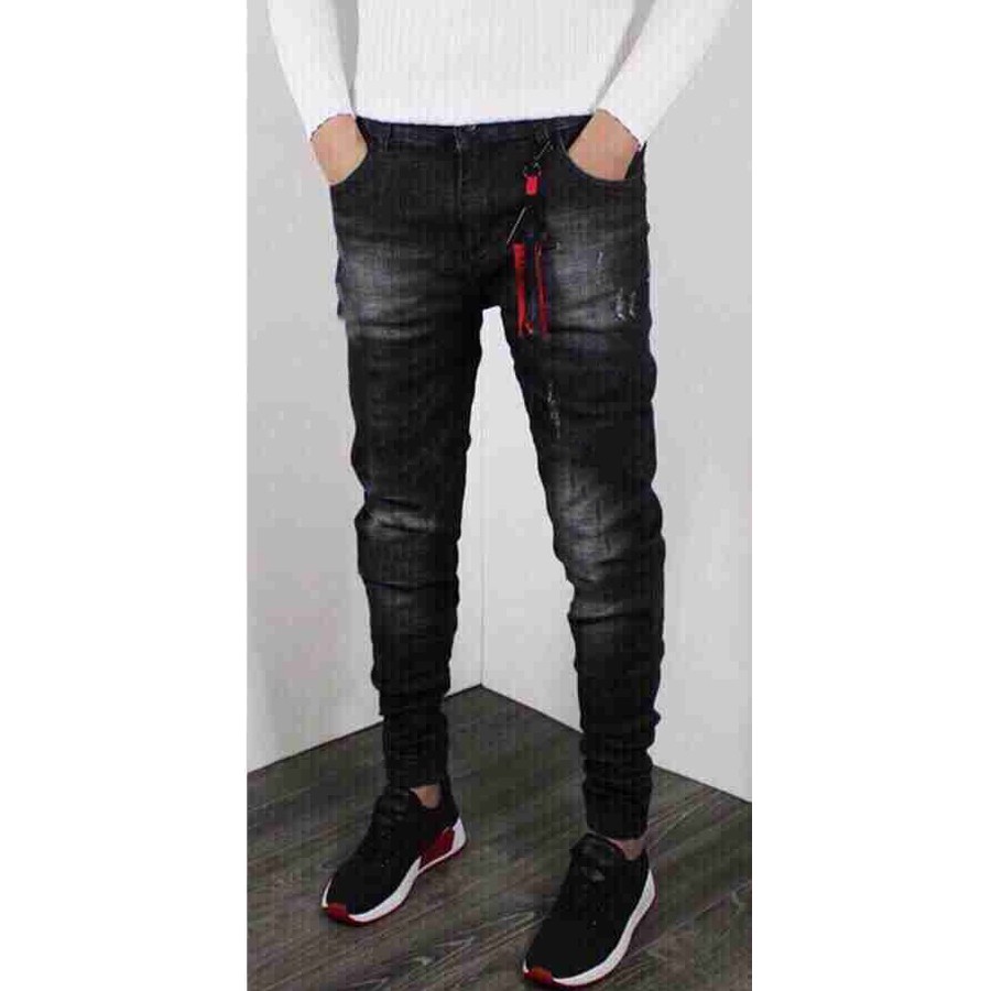 Quần Jeans Nam Dáng Vừa Chất Dày Màu Đen Cào | BigBuy360 - bigbuy360.vn