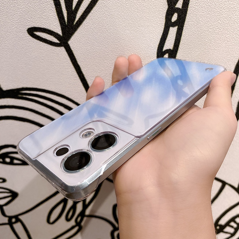 Ốp Điện Thoại PC Cứng Trong Suốt Không Viền Dọc Cho OPPO Reno 8 Reno8 Pro 5G